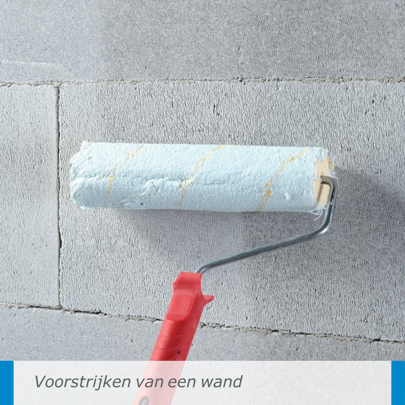 Voorstrijken van een wand