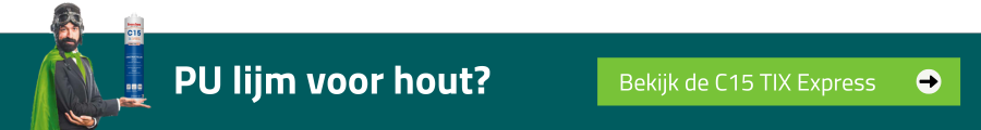 Bekijk de Frencken C15 TIX Express, een sterke PU lijm die goed hecht op hout