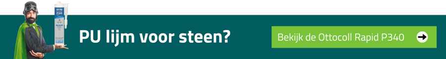 Bekijk de Ottocoll P340 Rapid, een pu lijm die goed hecht op steen