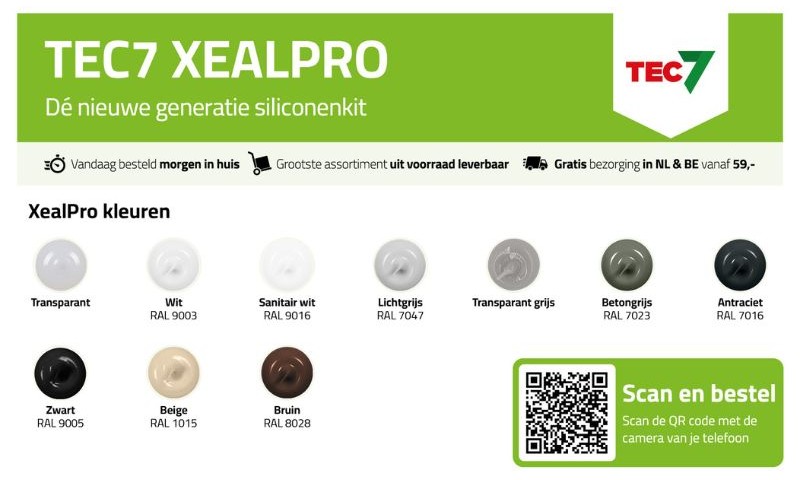 Kleurenkaart_Tec7_Xealpro